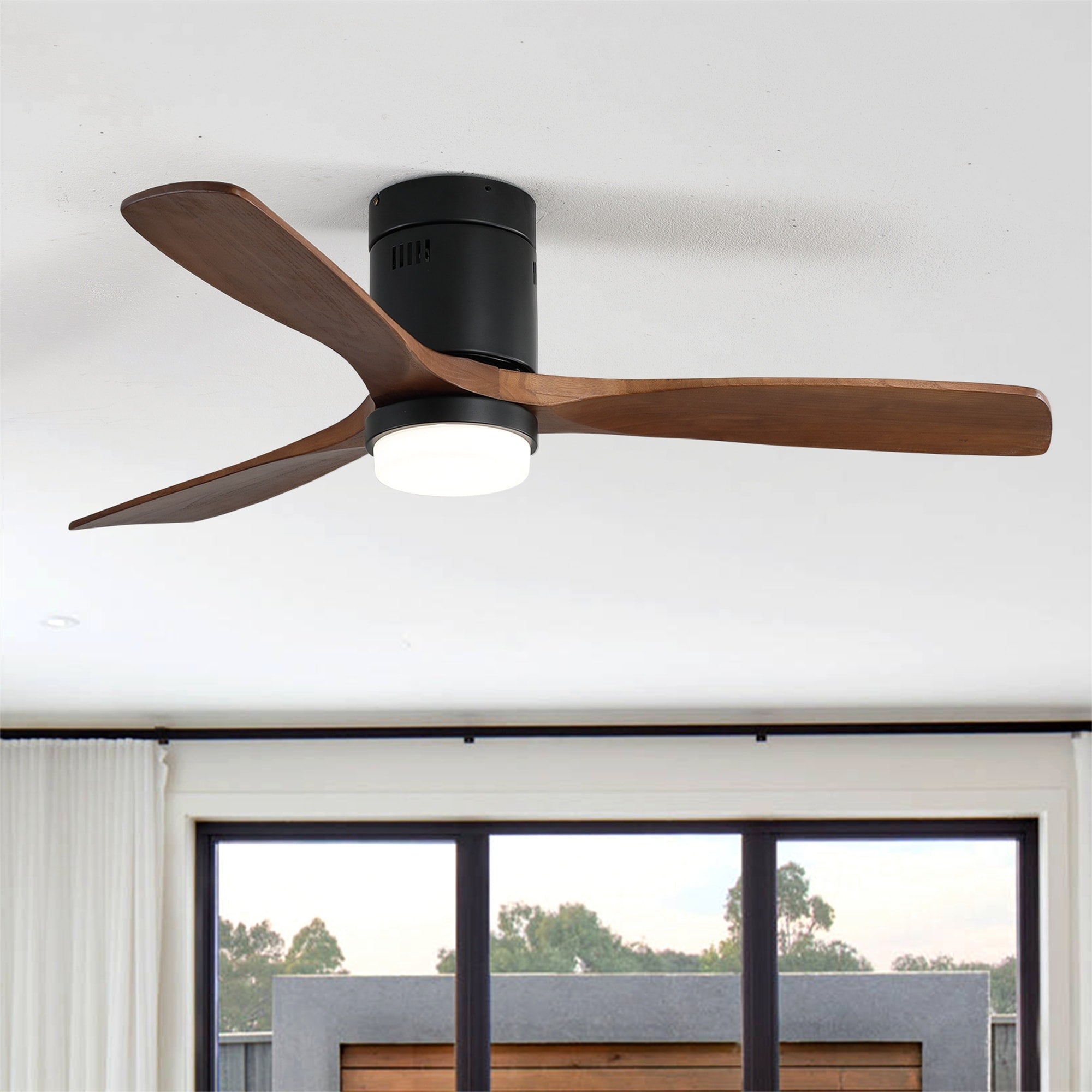 52 Inch Smart Ceiling Fan With Lights Remote Control