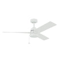 52 Inch Spyn Lite Fan In White With Matte White Blades