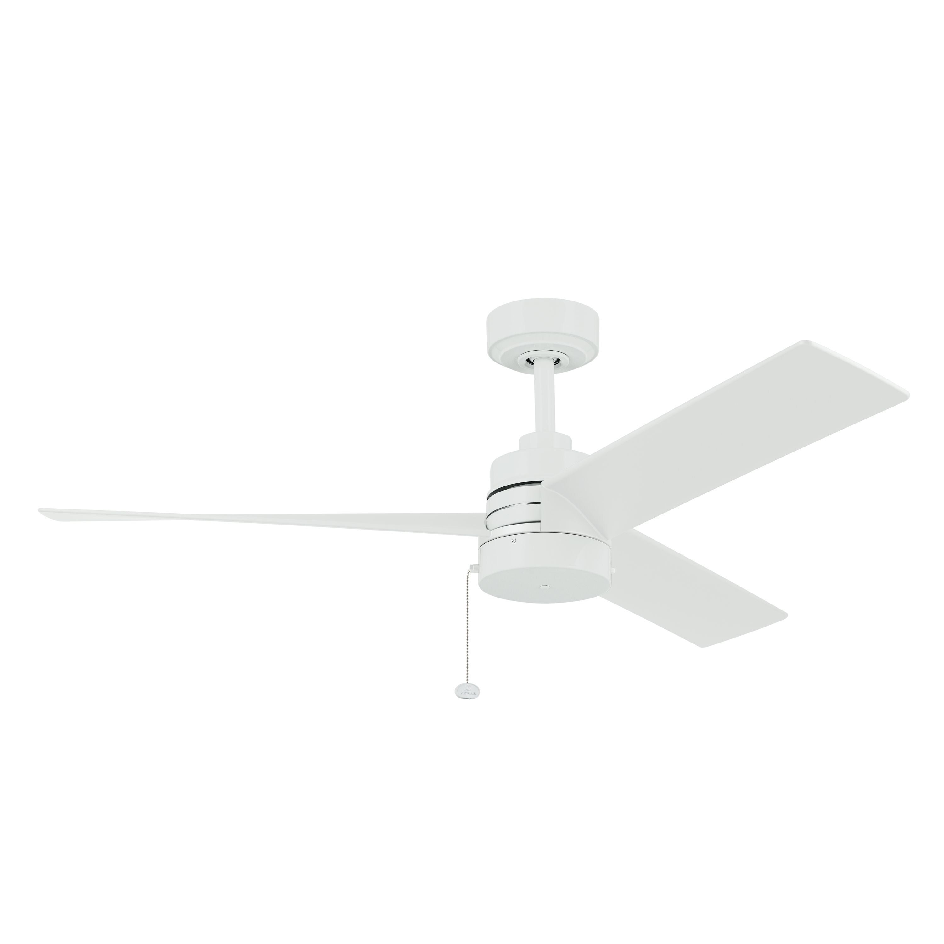 52 Inch Spyn Lite Fan In White With Matte White Blades