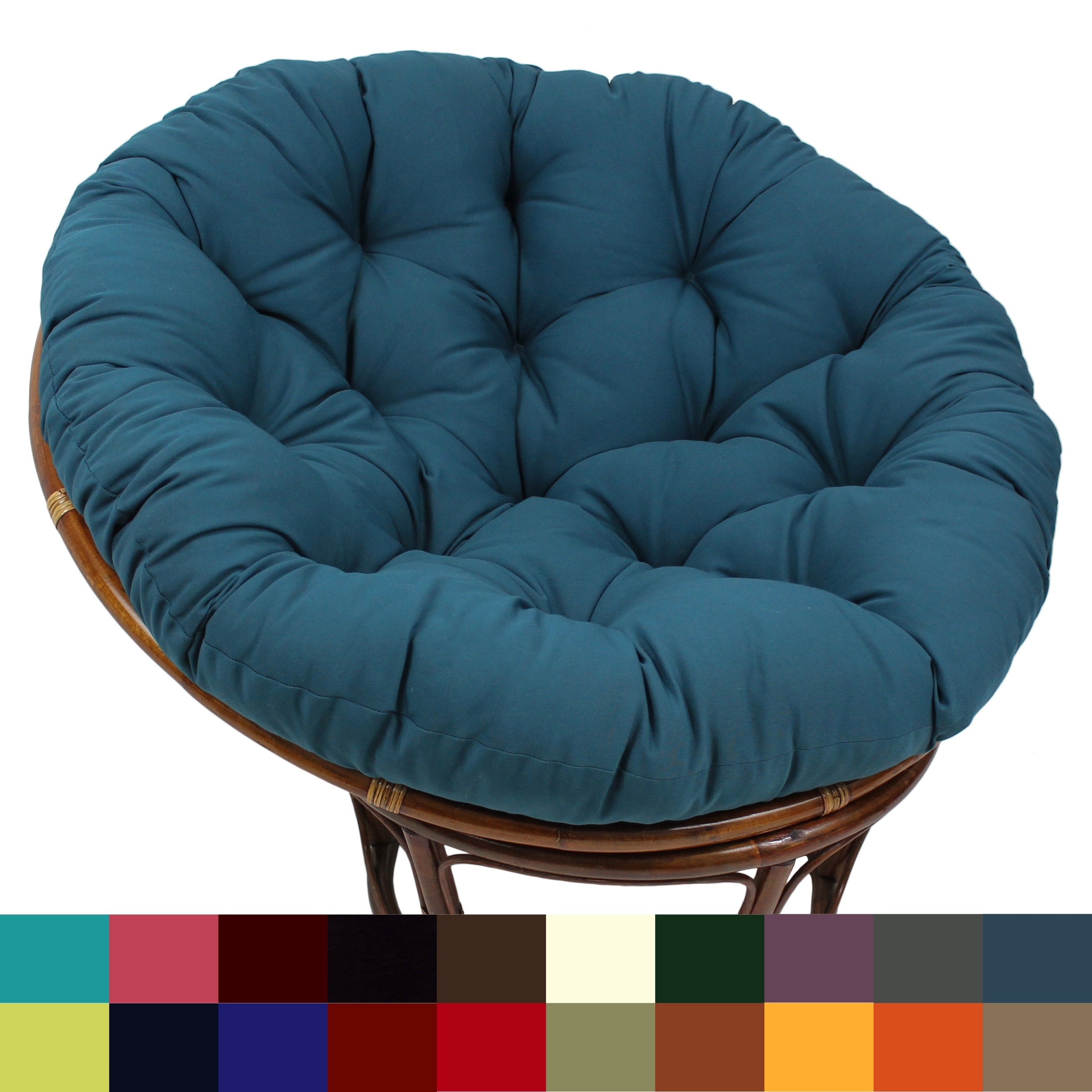 Blazing Needles 52 Inch Solid Twill Papasan Cushion