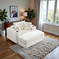 52.4 Boneless Chaise Lounge Chair Corduroy Modular 3 In 1 Sofa Bed Cloud Sleeper For Living Room Bedroom