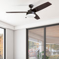 Copper Grove Andreas 52 Inch Espresso Led Ceiling Fan With 3 Barnwood Blades