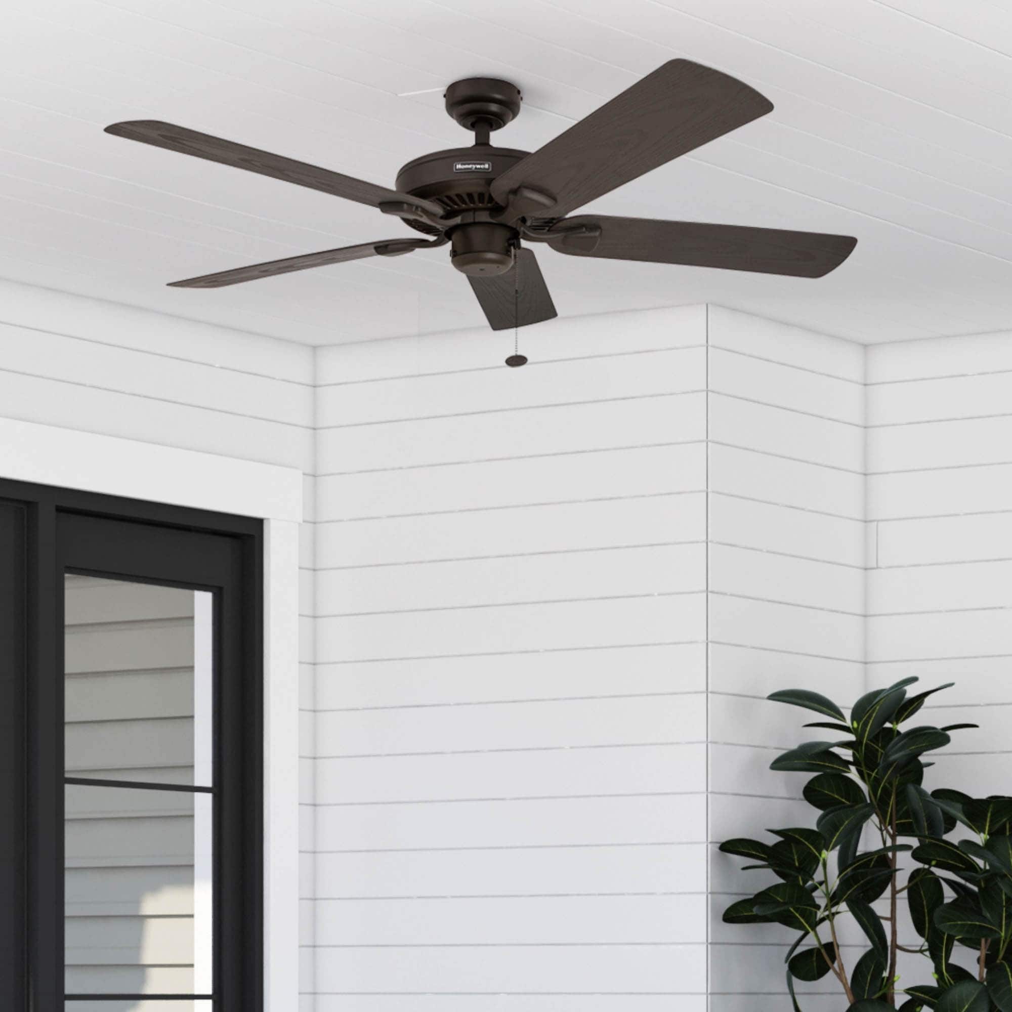 52 Honeywell Belmar Bronze Outdoor Ceiling Fan