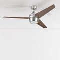 Honeywell Eamon 52 Inch Modern Brushed Nickel 3 Blade Remote Control Ceiling Fan With Integrated Led Light