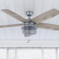 52In Honeywell Slade Indoor Outdoor Ceiling Fan In Galvanized 52