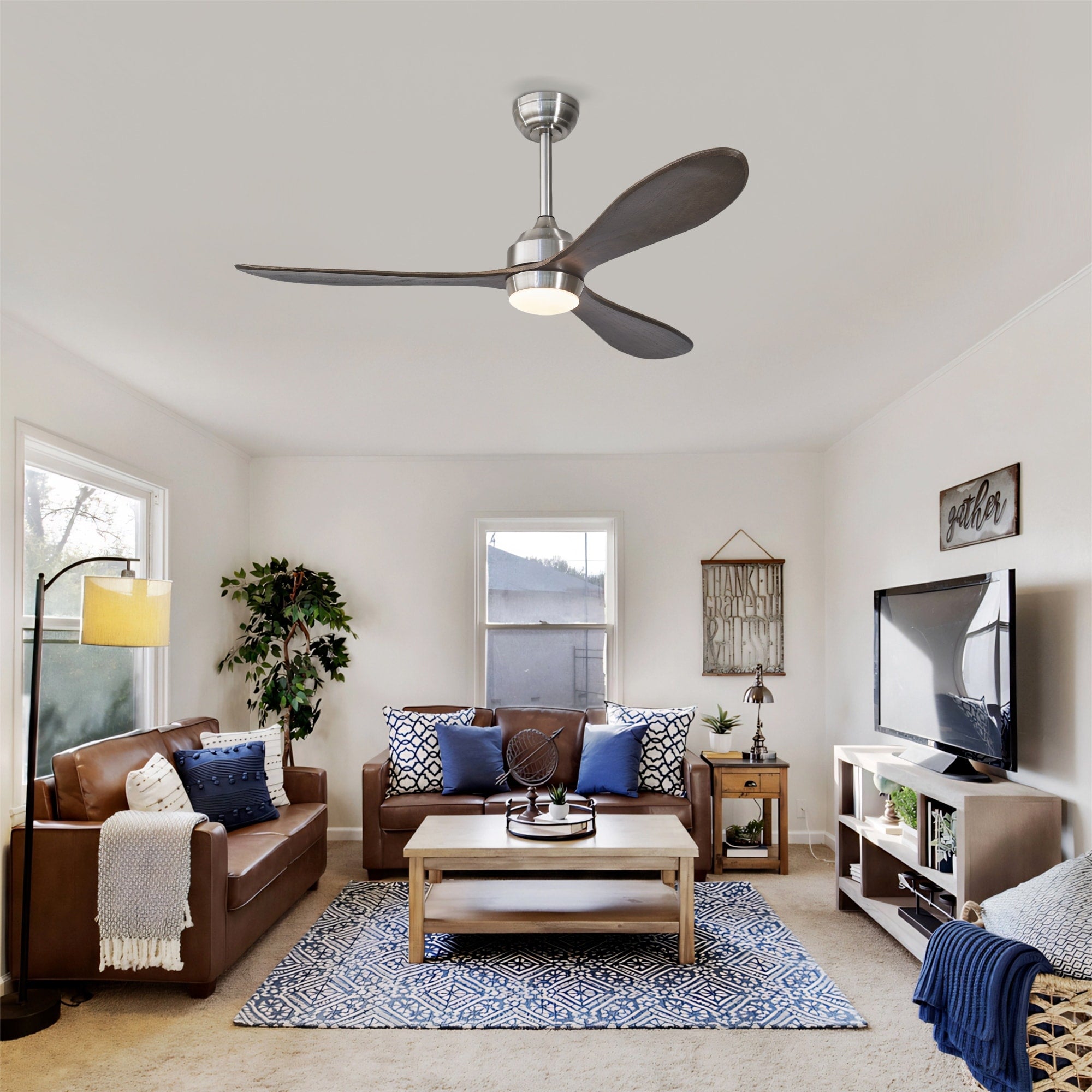 52 Indoor Ceiling Fan With 6 Speeds Remote Control
