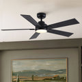 52 Modern Reversible Motor Integrated Led Dimmable Ceiling Fan With Light And Remote