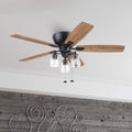 52In Prominence Home Arthur Indoor Hugger Low Profile Ceiling Fan In Espresso 52