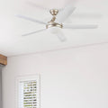 52In Prominence Home Ashby Indoor Ceiling Fan In Champagne With Remote 52