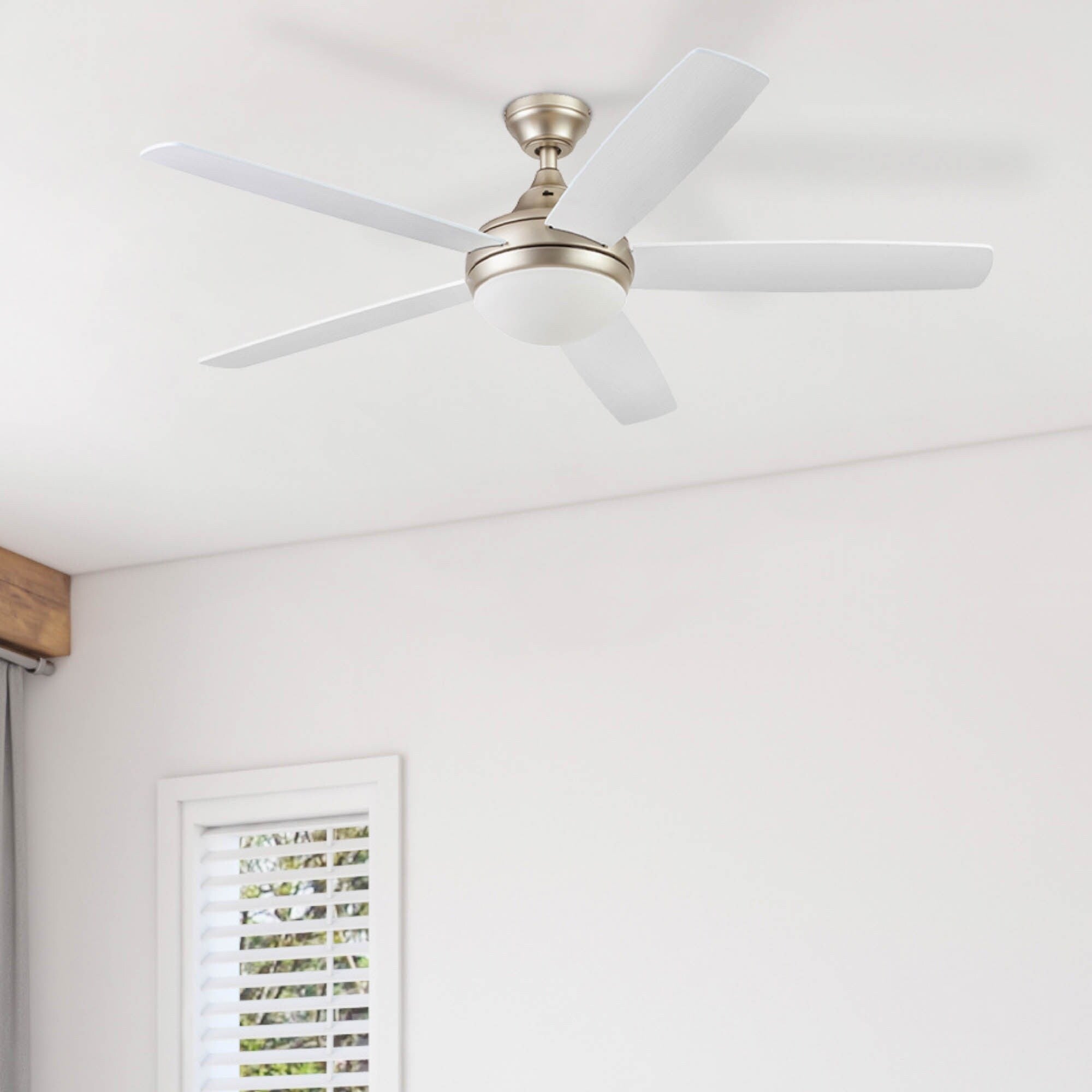 52In Prominence Home Ashby Indoor Ceiling Fan In Champagne With Remote 52