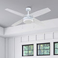 52In Prominence Home Memphis Indoor Ceiling Fan In Bright White 52