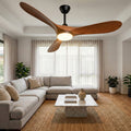 52 Quiet Ceiling Fans With Lights And Remote Control Reversible Dc Motor 6 Speeds 3 Plastic Blades For Bedroom Living Room