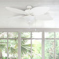 52 Solana Outdoor Led Ceiling Fan White