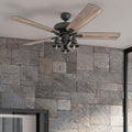 The Gray Barn Stormy Grain Aged Bronze 52 Inch Farmhouse Led Ceiling Fan