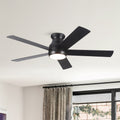 52 Low Profile Ceiling Fan With Lights Modern Flush Mount Quiet Fan