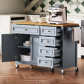 52 Kitchen Island With Drop Leaf Embossed Texture Kitchen Storage Cart On Wheels With Spice Rack Towel Rack