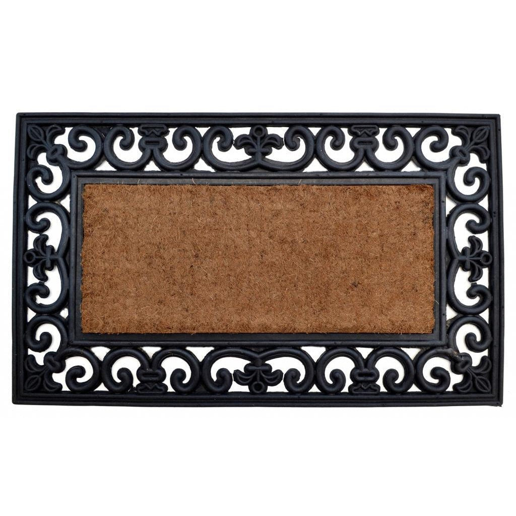 Country Rectangle Coir Rubber Door Mat Door Mat
