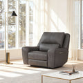 53.5 W Top Grain Leather Triple Power Recliner With Zero Gravity Usb Type C Charging