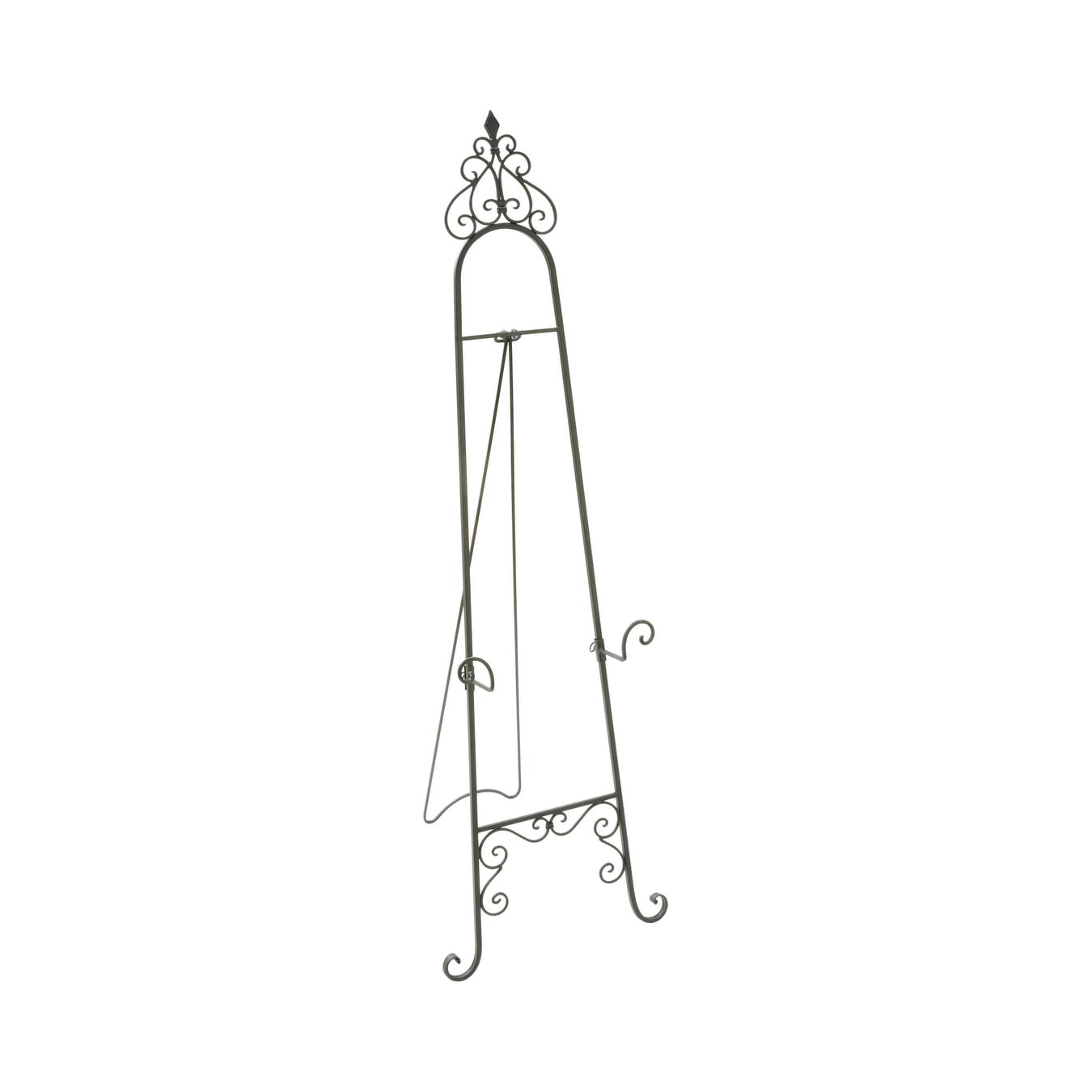 53 H Parisian Black Metal Floor Easel 53