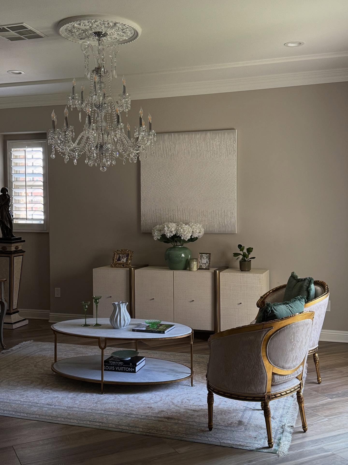 Dorset 81in White Lacquered Linen Credenza