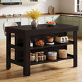 55.1 Inch Kitchen Island With Storage For Kitchen Dining Room