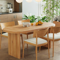 55.12 70.87 Modern Extendable Dining Table With Removable Extension Leaves