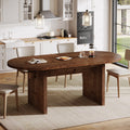 55 Rustic Oval Wood Dining Table For 6 Farmhouse Kitchen Table