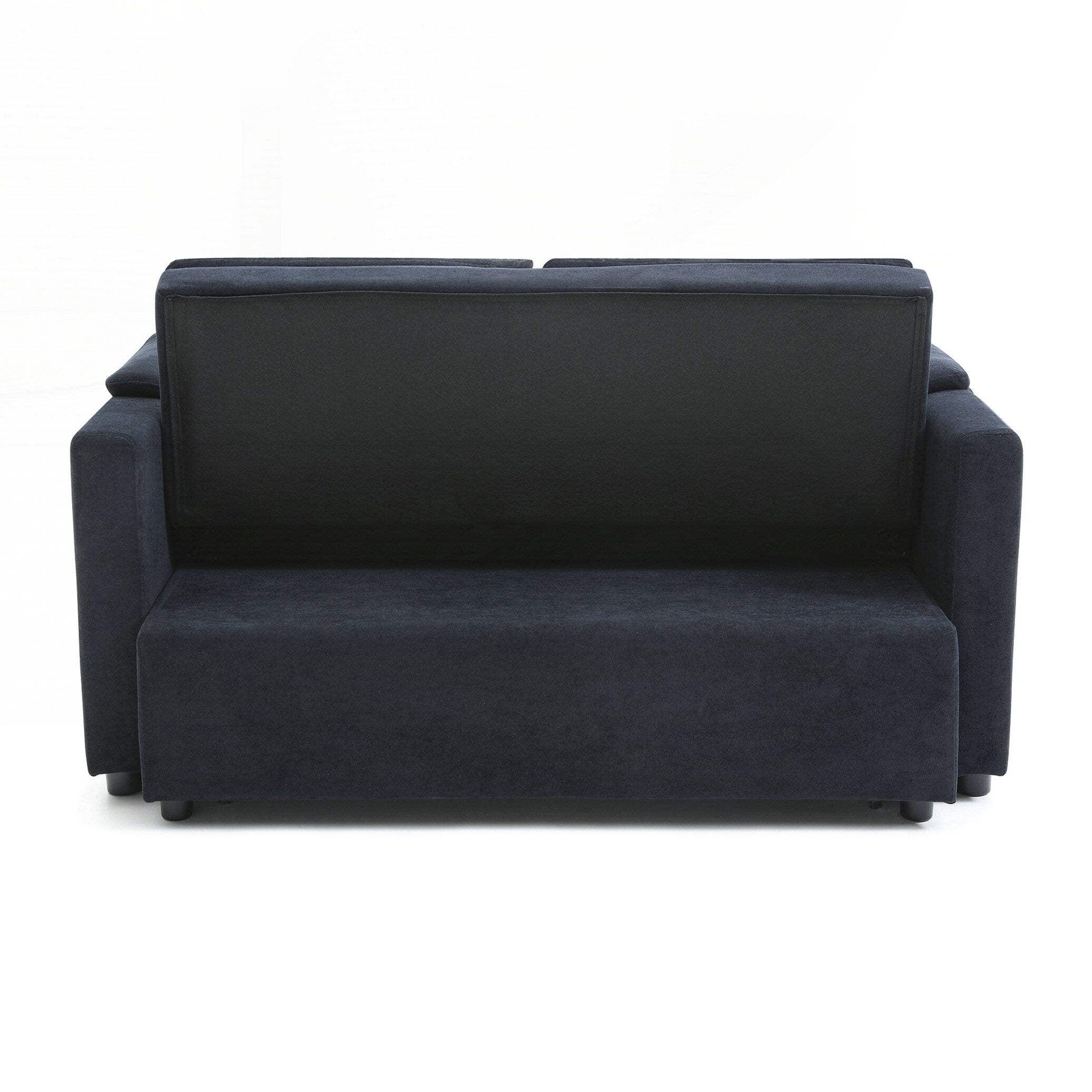 55 Velvet Two Seater Pull Out Sofa Bed Adjustable Backrest With Usb Ports Two Side Pockets