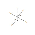 6 Light 55 Inch Sputnik Pendant