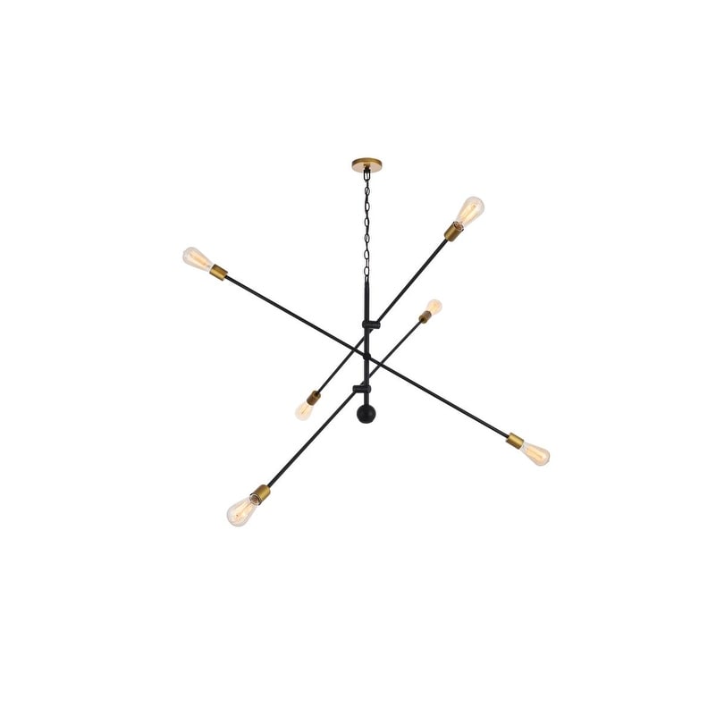 6 Light 55 Inch Sputnik Pendant