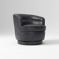 Viv Leather Swivel Armchair