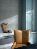 Nicolo Knurled Black Cabinet Handle 5in