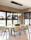 Amalie 103in Rectangular White Resin Dining Table