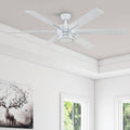 56In Honeywell Kaliza Indoor Ceiling Fan In Bright White With Remote 56