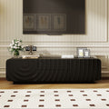58 Inch Tv Console With Unique Spiral Wave Design And Ample Storage