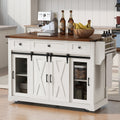 58 Farmhouse Kitchen Island With Storage And Sliding Barn Door Spice Rack Drop Leaf For Kitchen