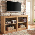 59 Inch Tall Tv Stand 3 Tier Farmhouse Tv Console With Open Storage