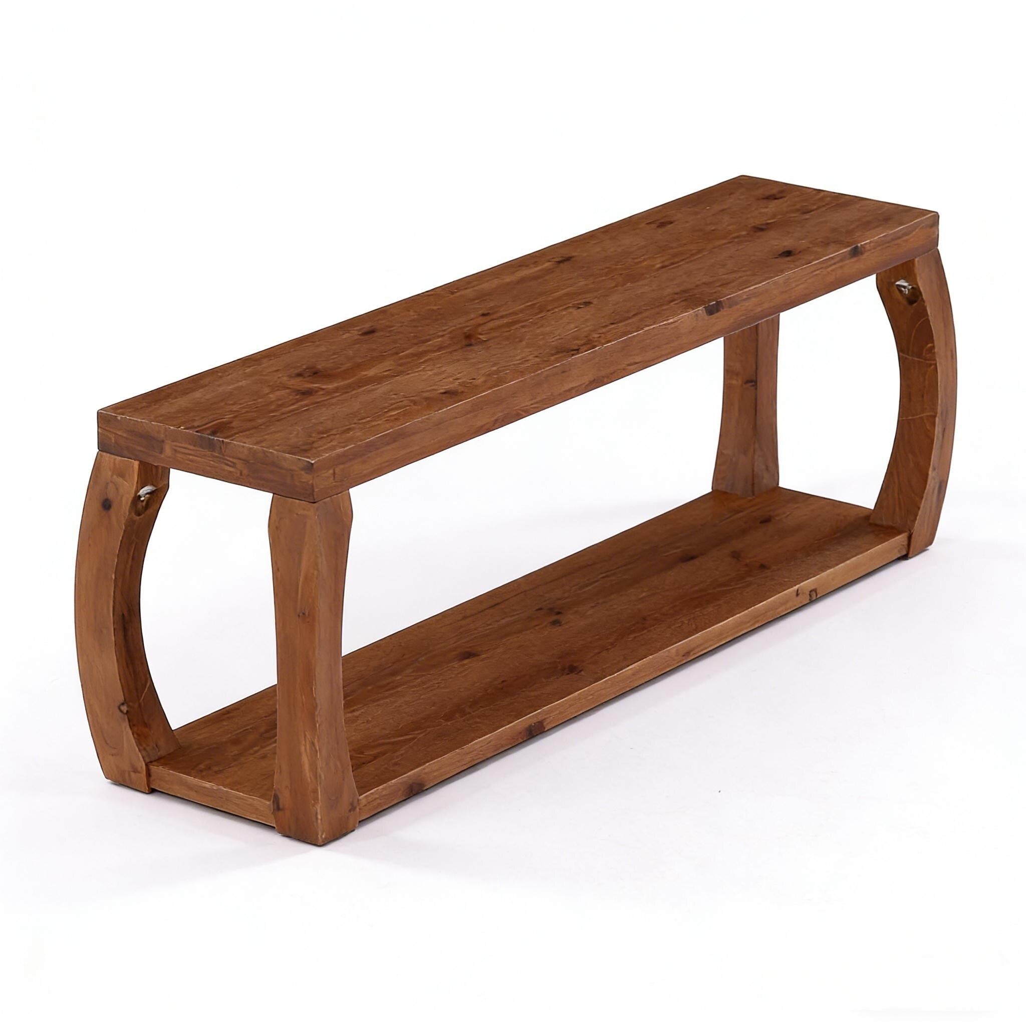 59.06 Solid Wood Storage Bench For Entryway Living Room