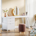 59 Large Vanity Desk With 3 Reversible Drawers Chic Makeup Dressing Table Vanity Station For Women Girls Bedroom