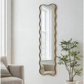 59 Wavy Frame Antique Bronze Full Length Wall Mirror