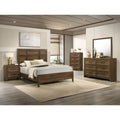 5Pc Antique White Architectural Paneling Bed Dresser Mirror Nightstand Chest Wooden Bedroom Furniture Set