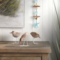 5 Resin And Metal Sand Piper Set Of 3