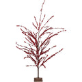 59 Festive Artificial Red Berries Decorative Christmas Tree Unlit