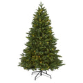 5 New Hampshire Fir Christmas Tree With 150 Led Lights Green