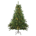 5 Pre Lit Canadian Pine Artificial Christmas Tree Candlelight Led Lights