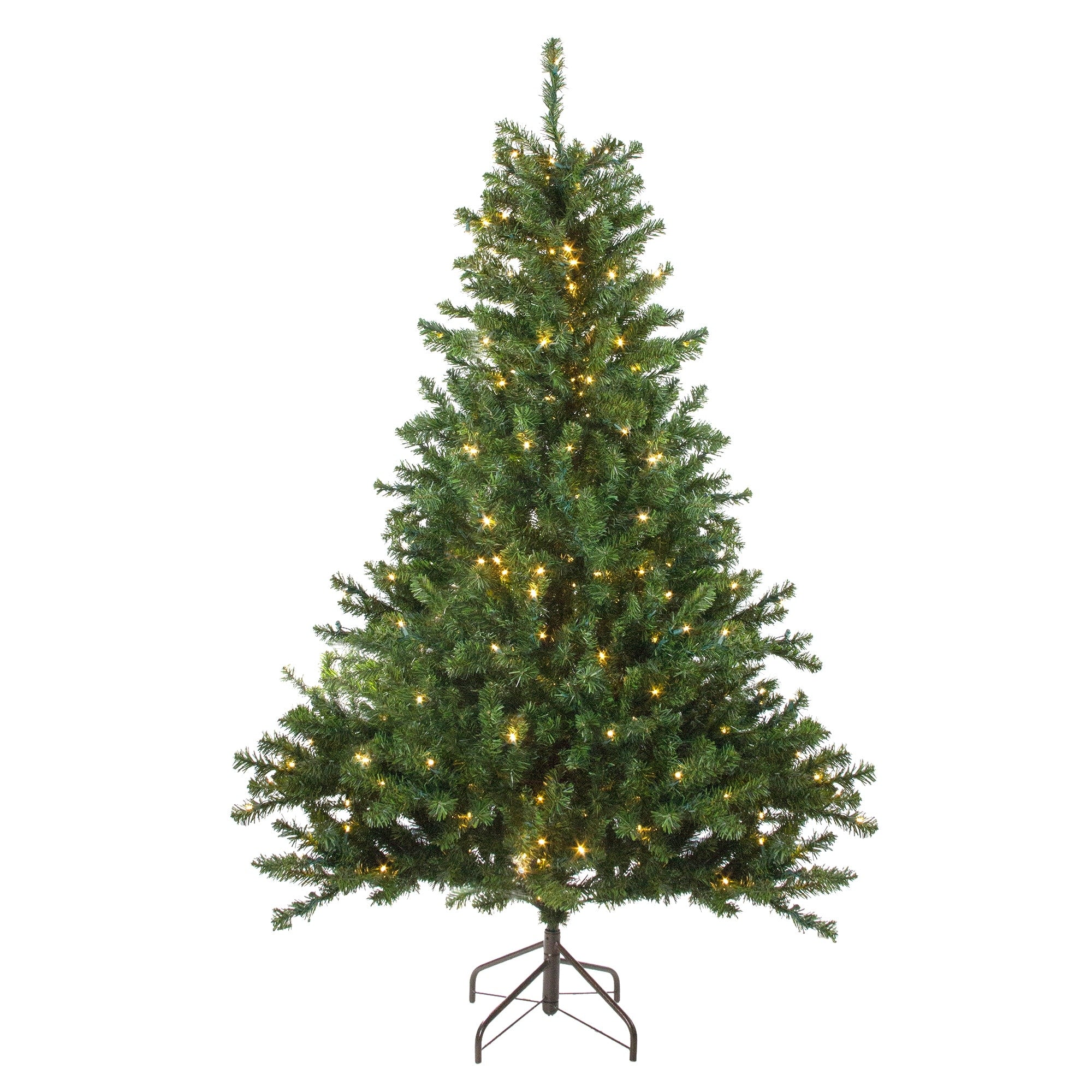 5 Pre Lit Canadian Pine Artificial Christmas Tree Candlelight Led Lights