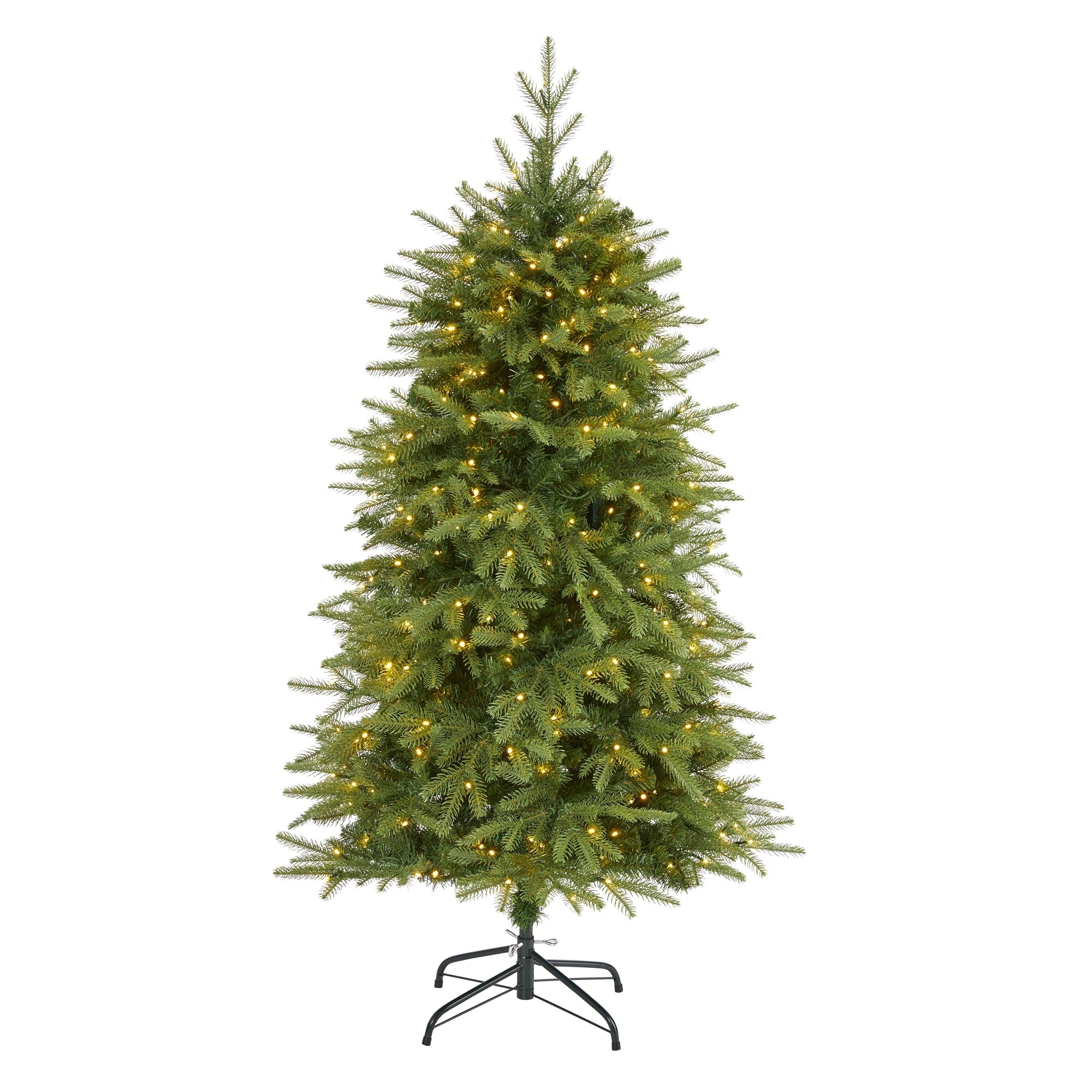 5 Vancouver Fir Natural Look Christmas Tree With 350 Clear Led Green