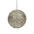 5 Gold And Silver Sequin Ball Christmas Ornament N A