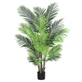 5Ft Real Touch Areca Palm Tree Plant In Black Pot 60 H X 36 W X 36 Dp