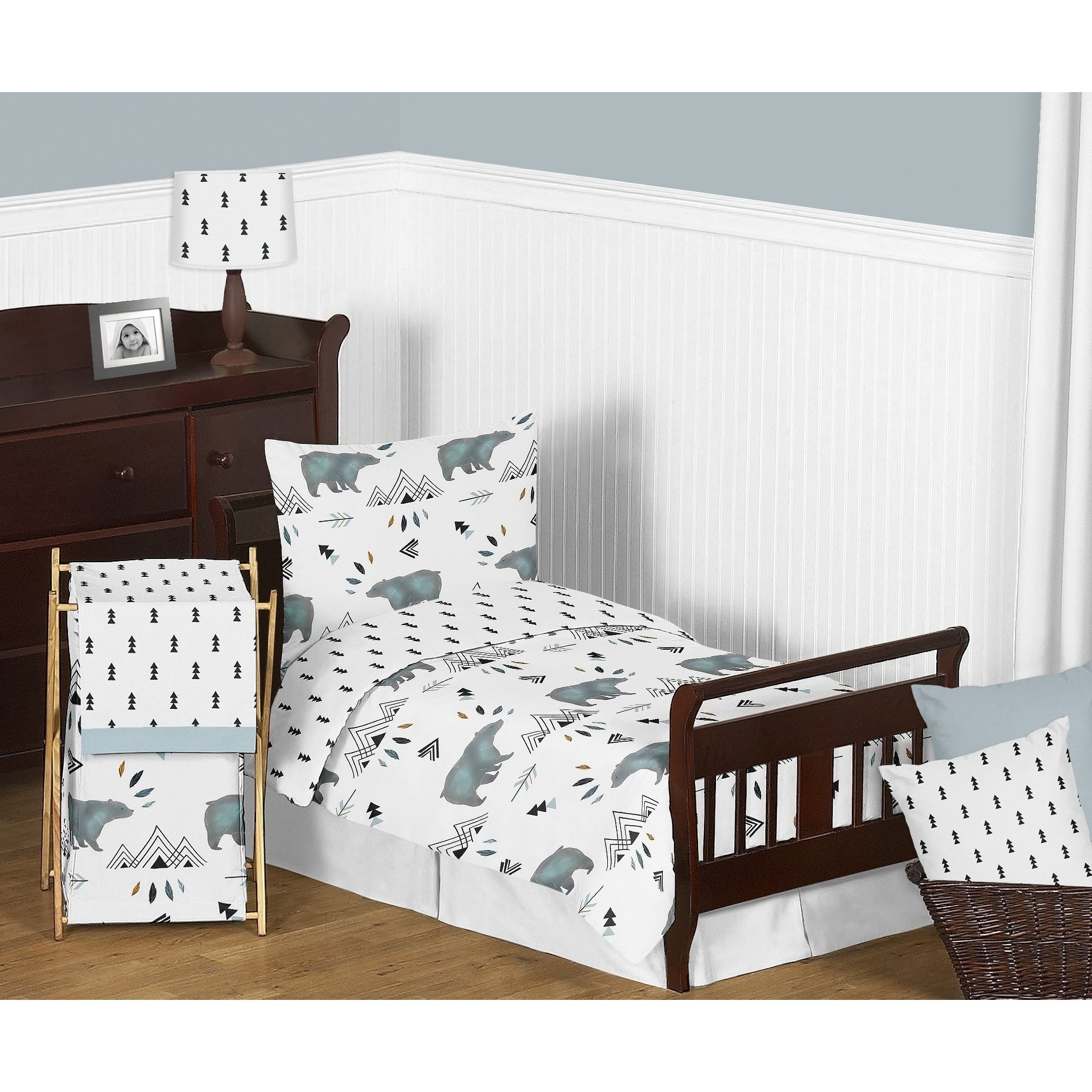 5Pc Toddler Bedding Set For The Bear Mountain Collection By Sweet Jojo Designs